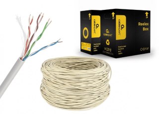 Kabel UTP drut kat. 5e (CCA) 305m szary