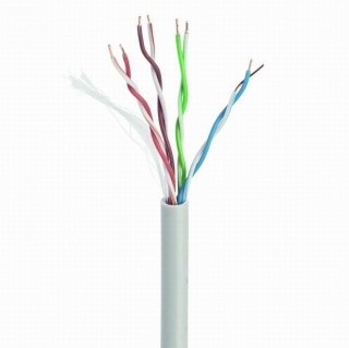 Kabel UTP drut kat. 5e (CCA) 305m szary