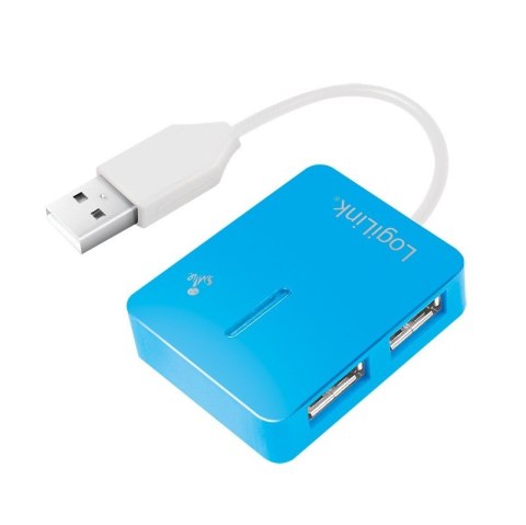 HUB USB 2.0 4-portowy Smile - niebieski