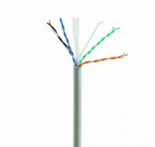 Kabel UTP KAT 6 drut AWG24 100m szary
