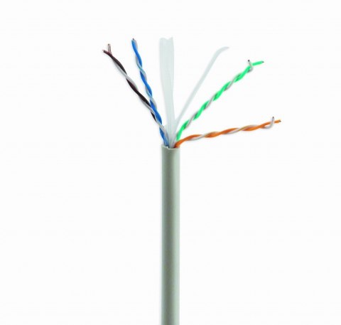 Kabel UTP KAT 6 drut AWG24 100m szary