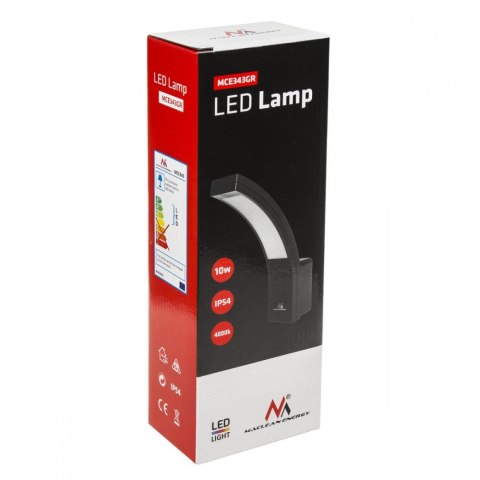 Lampa LED ścienna elewacyjna 10W MCE343 GR