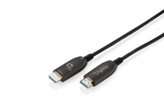 Kabel połączeniowy hybrydowy HDMI AOC | HDMI-A męski-męski | HDMI 2.1 | UHD-2 8K@60Hz | 48Gbps |HDR, eARC, HDCP 2.2, CEC | 30m