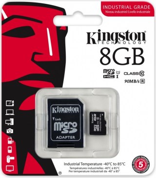 Karta pamięci microSD 8GB CL10 UHS-I Industrial