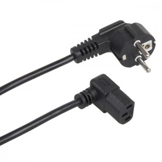 Kabel zasilający kątowy 3m wtyk EU Maclean MCTV-854