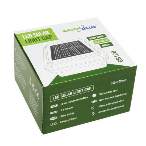 Lampa solarna na słupek 100x100 GB128