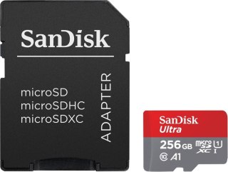 Karta pamięci Ultra microSDXC 256GB 150MB/s A1 + Adapter SD