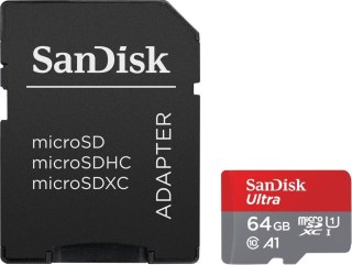 Karta pamięci Ultra microSDXC 64GB 140MB/s A1 + Adapter SD