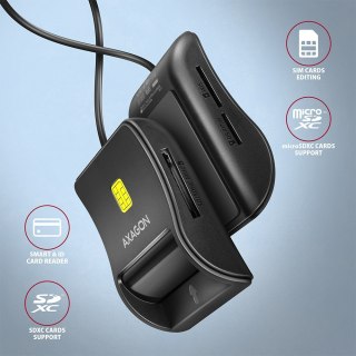 Czytnik kart identyfikacyjnych & SD/microSD/SIM USB CRE-SM3SD