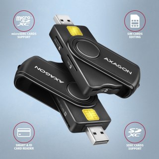 Czytnik kart identyfikacyjnych & SD/microSD/SIM card PocketReader USB CRE-SMP2A