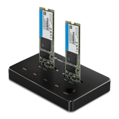 Stacja dokująca dysków 2x SSD M.2 SATA | NGFF | USB typ C