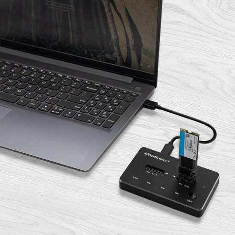 Stacja dokująca dysków 2x SSD M.2 SATA | NGFF | USB typ C