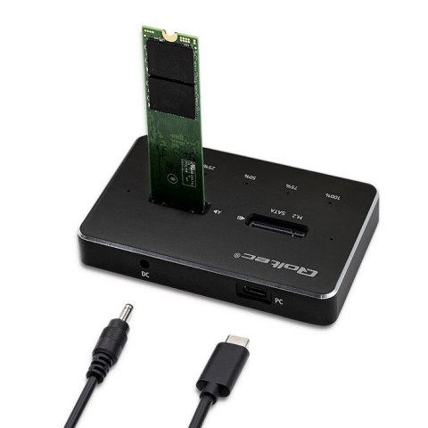 Stacja dokująca dysków 2x SSD M.2 SATA | NGFF | USB typ C