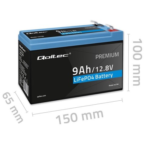 Akumulator LiFePO4 | 12.8V | 9Ah | 115.2Wh | BMS
