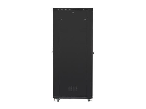 Szafa stojąca Rack 19 cali 47U 800x1200mm, drzwi szklane LCD (FLAT PACK) czarna