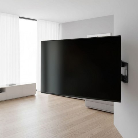 Uchwyt do TV ekonomiczny obrotowy 60-120" 120kg Czarny Maclean MC-482