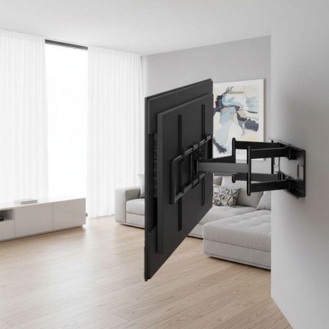 Uchwyt do TV ekonomiczny obrotowy 60-120" 120kg Czarny Maclean MC-482