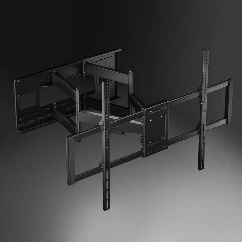 Uchwyt do TV ekonomiczny obrotowy 60-120" 120kg Czarny Maclean MC-482