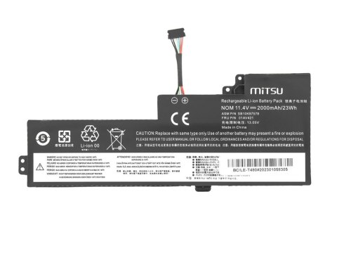 Bateria 01AV419 do Lenovo T470 T480 A475 A485 - 2000 mAh (23 Wh)