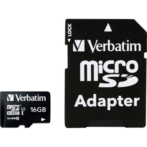 Karta pamięci microSDHC 16GB Class10 UHS-I + Adapter