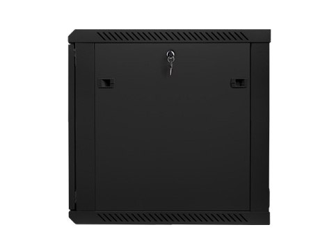 Szafa instalacyjna wisząca 19 cali 12U 600X600mm czarna (drzwi szklane)