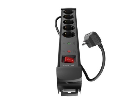 Listwa zasilająca 5.0m 5x230 SC SP1-05F-0500-BK