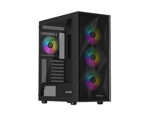 Obudowa Genesis Diaxid 605 ARGB MIDI TOWER USB-C Czarna