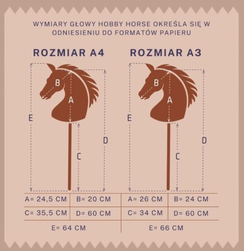 Koń na kiju Hobby Horse HOPPIHORSE A3 czarny, maść kara