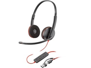 Słuchawki Blackwire 3220 USB-A/C 8X2J9A6 Czarne (Bulk)