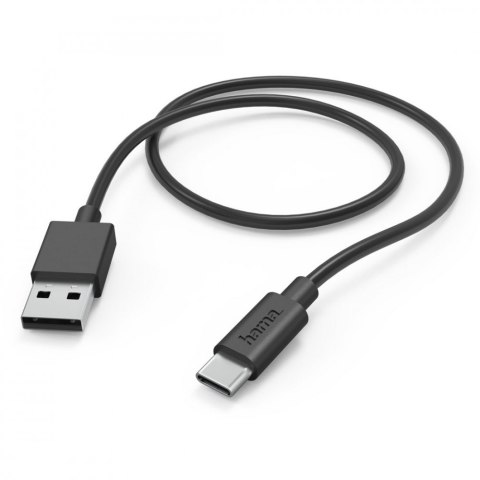 Kabel ładujący USB-A USB-C 1m czarny