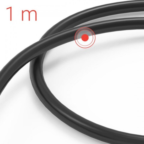 Kabel ładujący USB-A USB-C 1m czarny