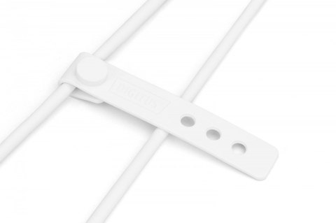 Kabel połączeniowy silikonowy USB-C - USB-C, USB 2.0 60W, 1m Biały