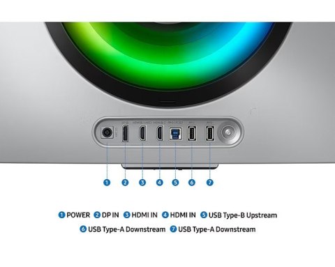 Monitor 34 cale Odyssey G8 OLED 3440x1440 UWQHD 21:9 2xHDMI 1xDP 2xUSB 3.0 0,03ms 175Hz HAS zakrzywiony głośniki 2Y2d2 (LS34DG85