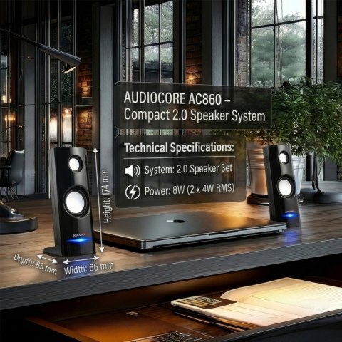 Głośniki komputerowe 8W USB AC860