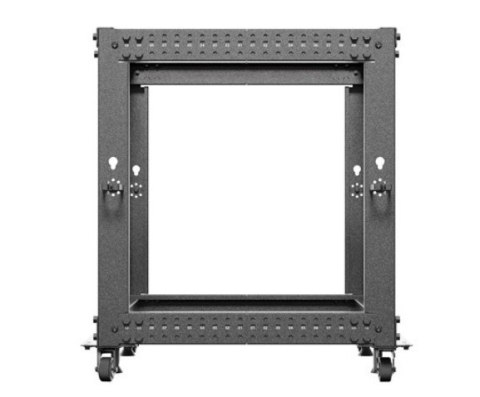 Stojak Open rack 19 cali 12U 600x600-1100 regulowany czarny