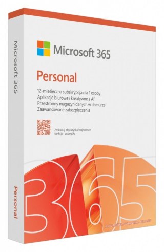 M365 Personal PL 1Y 1U 5D Win/Mac Box EP2-32454 Zastępuje P/N: QQ2-01752