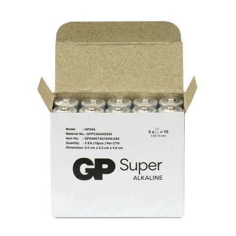 Baterie alkaliczne LR03/AAA SUPER 10 sztuk (G-TECH)