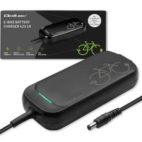 Ładowarka do roweru skutera elektrycznego 36V | 42V | 2A | 5.5*2.5 + wodoodporna + kabel zasilający