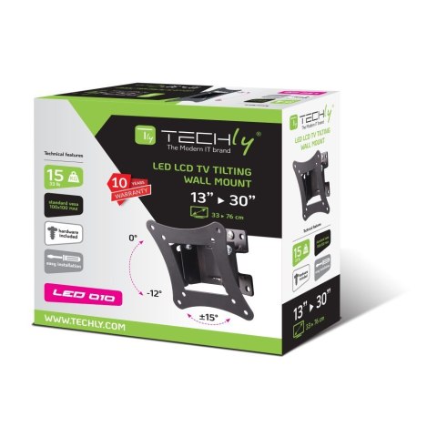Uchwyt ścienny do TV 13-30cali LED/LCD 15kg obrotowy uchylny