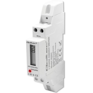 Jednofazowy elektroniczny licznik | miernik zużycia energii na szynę DIN | 230V | 30A | LCD | 1P