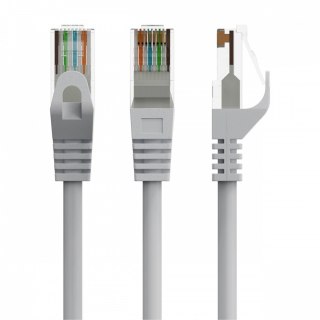 Patch cord Kat.6 UTP 10m szary
