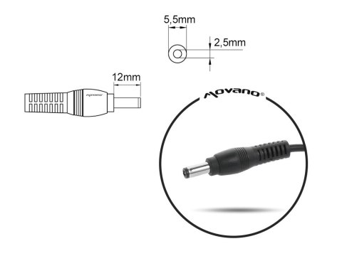 Ładowarka / zasilacz 20V 2a (5.5x2.5) - Msi, Medion, Lenovo, itd