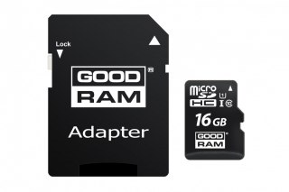 Karta pamięci microSDHC 16GB CL10 + adapter